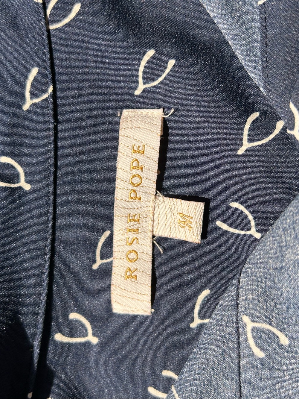 GAP x Rosie Pope Wishbone Shirt Dress with Tie. Preppy. Nautical. Maternity. SZM - Picture 6 of 10